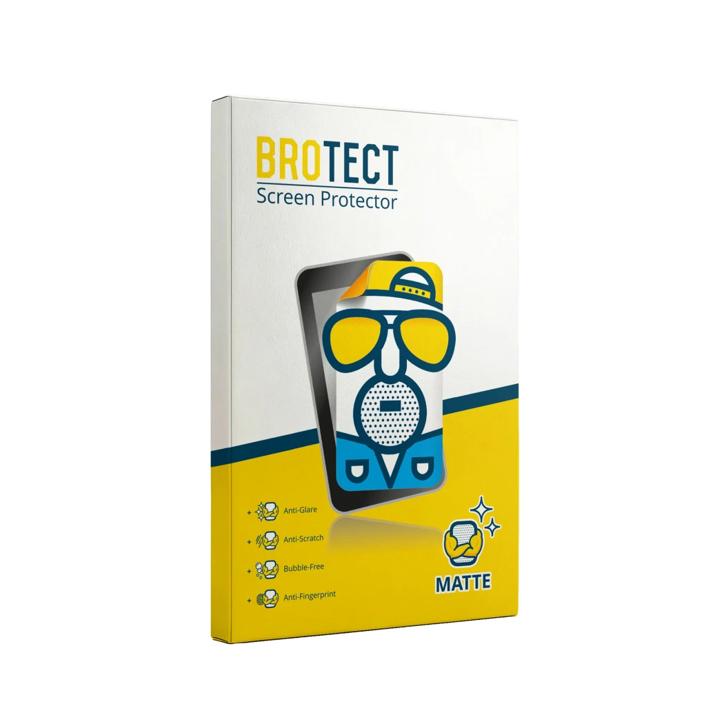 Parte frontal de un envase de producto con el logotipo de la marca BROTECT