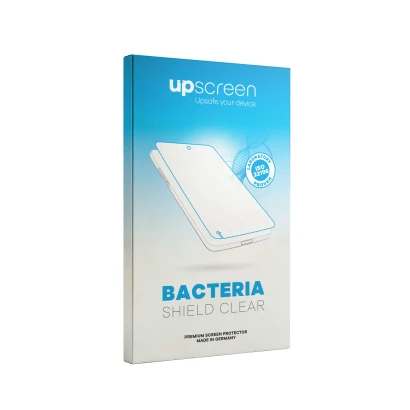 Parte frontal de un envase de producto con el logotipo de la marca upscreen